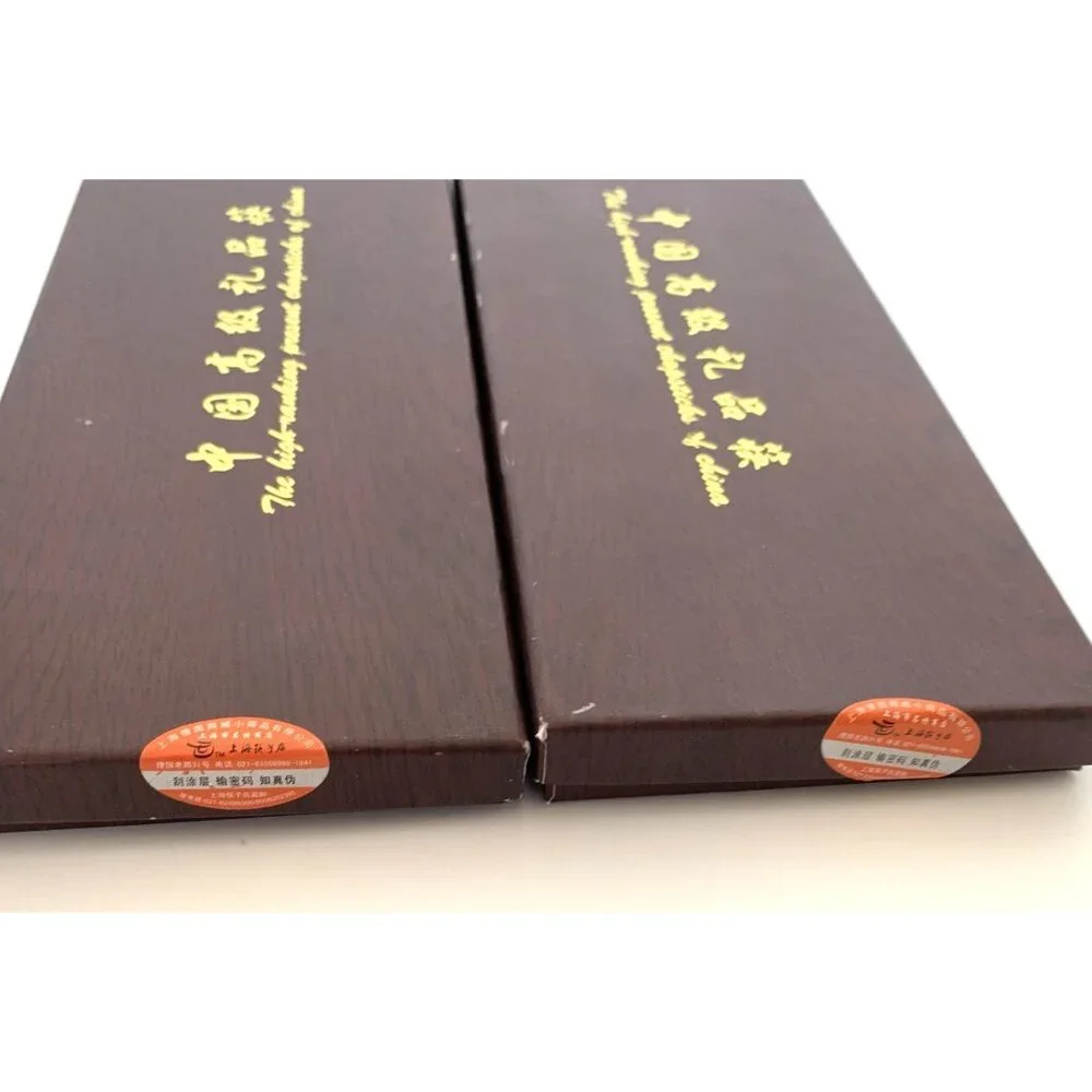 8 Pairs The High Ranking Present Chinese Chopsticks w/ 8 Duck Rests Gift Set New